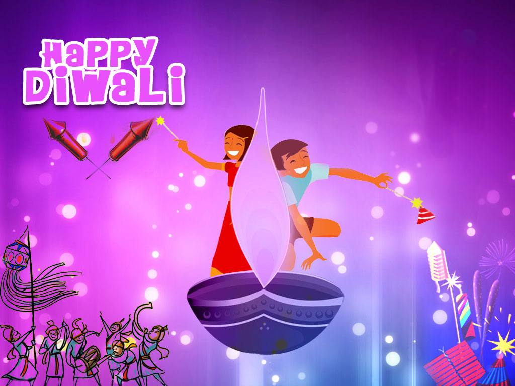 Happy Diwali 2018 3d Animated Greeting By Amrut - Happy Diwali Happy New  Year - 1024x768 Wallpaper 