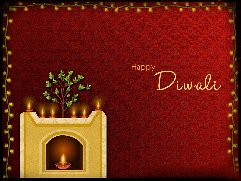 Subh Deepavali Diya Decoration Wallpaper - छोटी दीपावली की शुभकामनाएं - HD Wallpaper 
