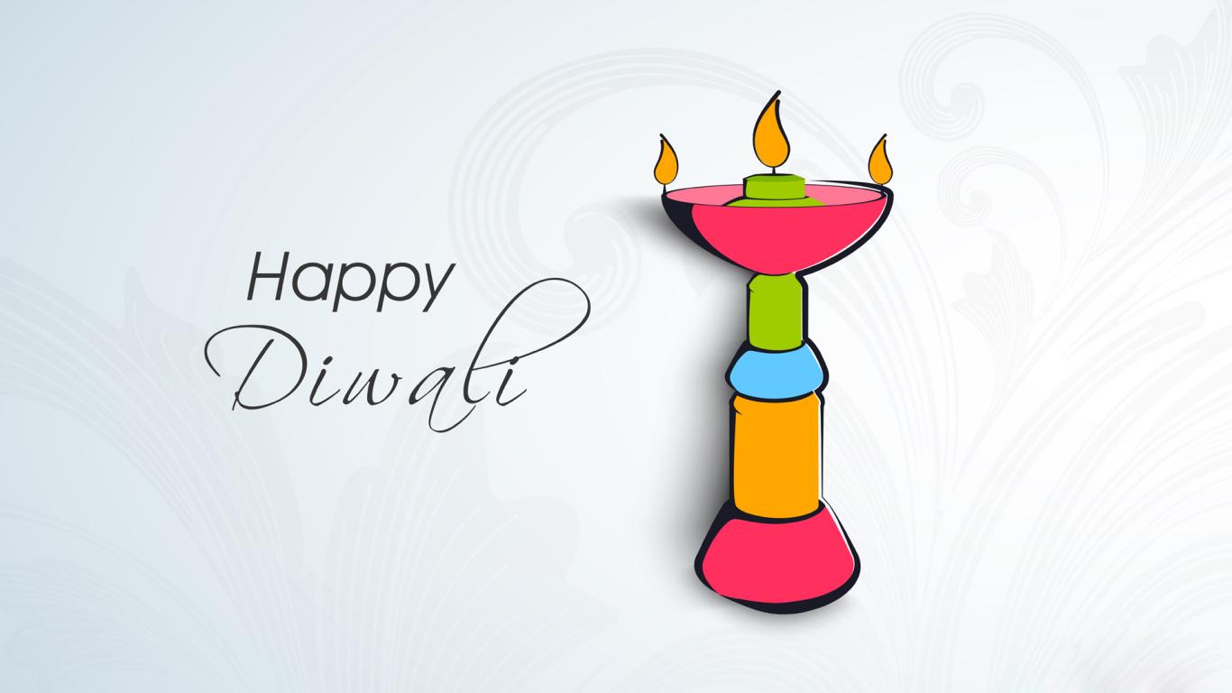 Happy Diwali Logo Hd - HD Wallpaper 