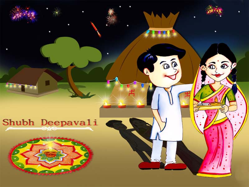 Shubh Diwali Hindi Wishing Quotes Diwali Greetings - Funny Happy Diwali Wishes - HD Wallpaper 