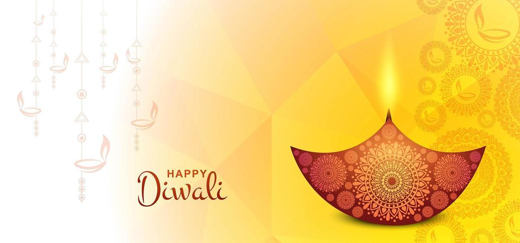 Happy Diwali Wallpaper Design Template Creative Illustration - Background Diwali - HD Wallpaper 
