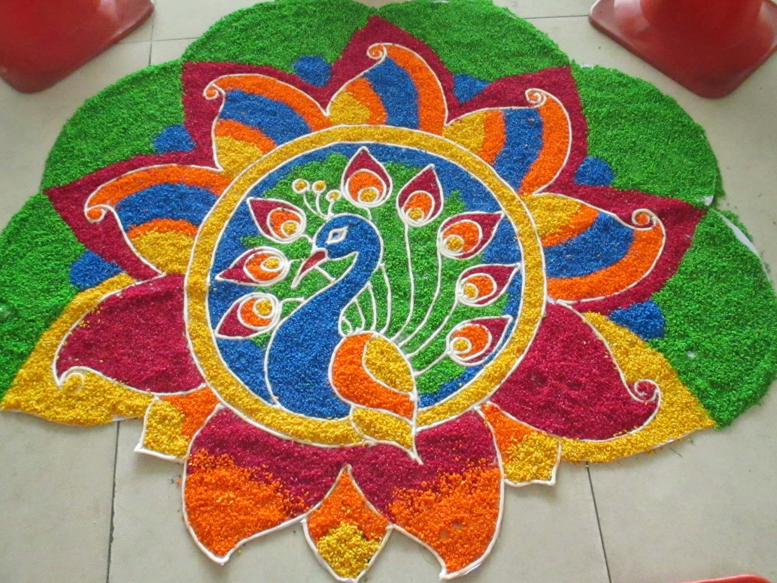 Simple Diwali Rangoli Designs - Tamil New Year 2018 - HD Wallpaper 