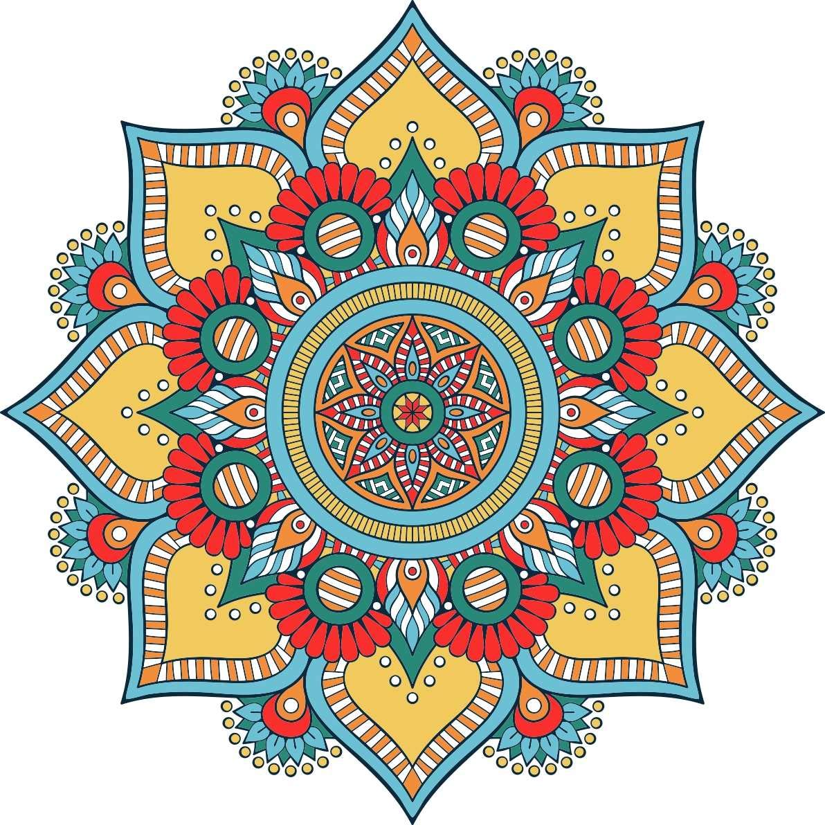 Mandalas En Azulejos - HD Wallpaper 