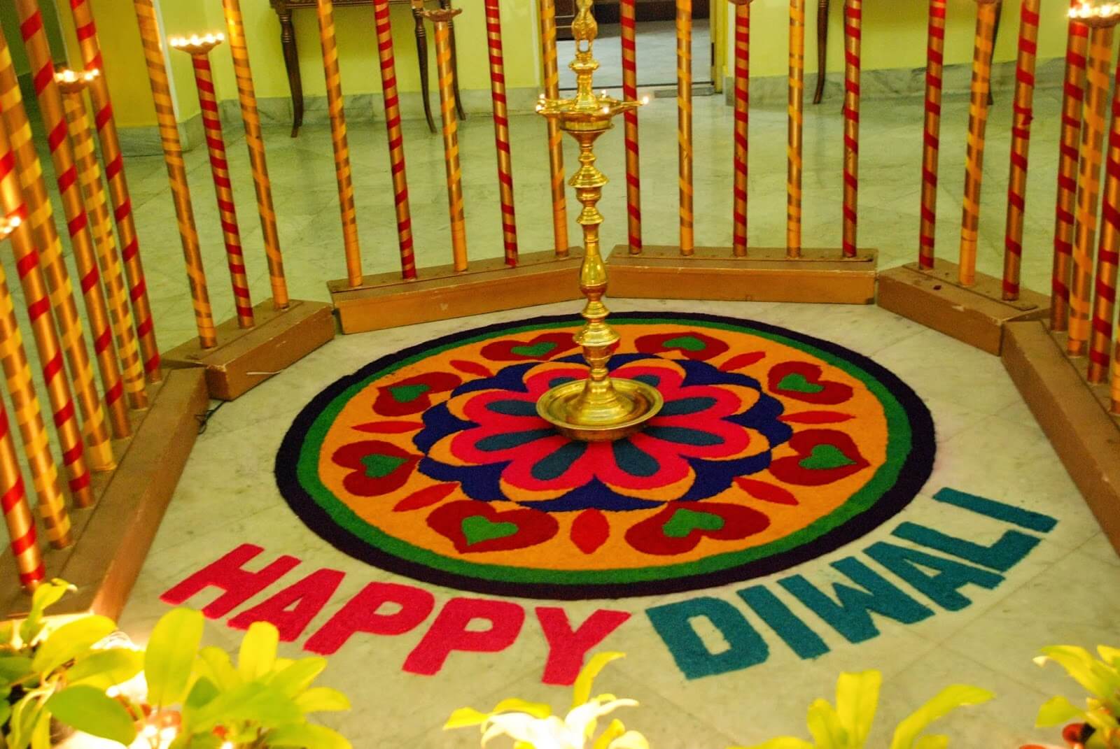 Diwali Office Decoration Ideas - HD Wallpaper 
