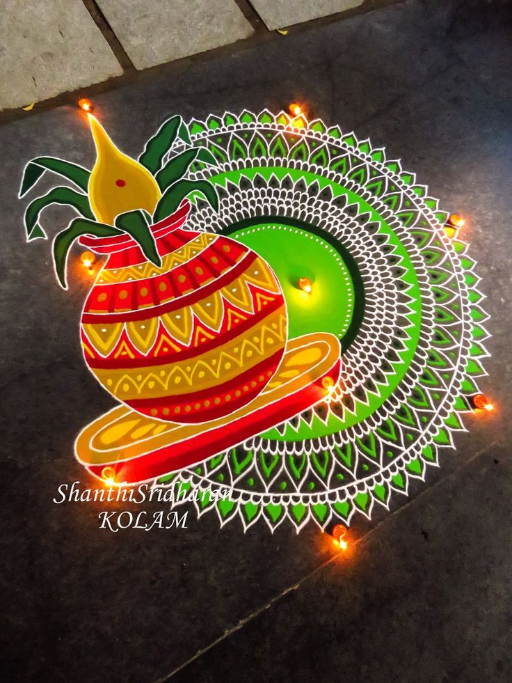 Rangoli Designs For Pongal 2020 - HD Wallpaper 