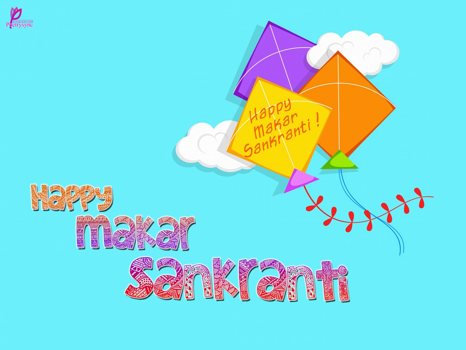 Happy Makar Sankranti 2017 Illustration - Happy Makar Sankranti Patang - HD Wallpaper 