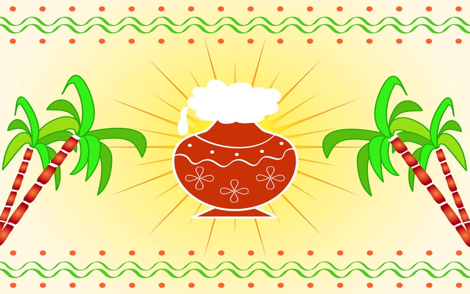 Pongal Food Images - Sankranti Festival Background Hd - HD Wallpaper 