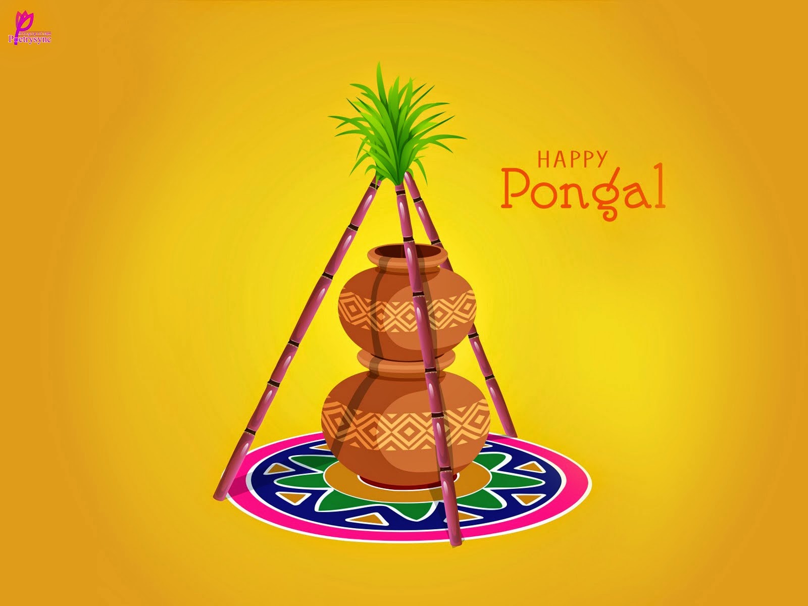 Happy Pongal Wishes In Tamil - Happy Sankranti Wishes In Telugu - HD Wallpaper 