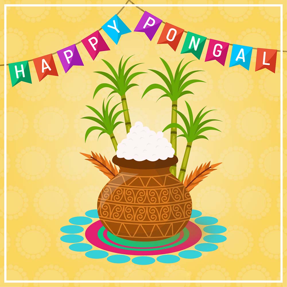 Happy Pongal Wishes Greetings Card Design Image - Pongal 2020 Wishes In Tamil - HD Wallpaper 