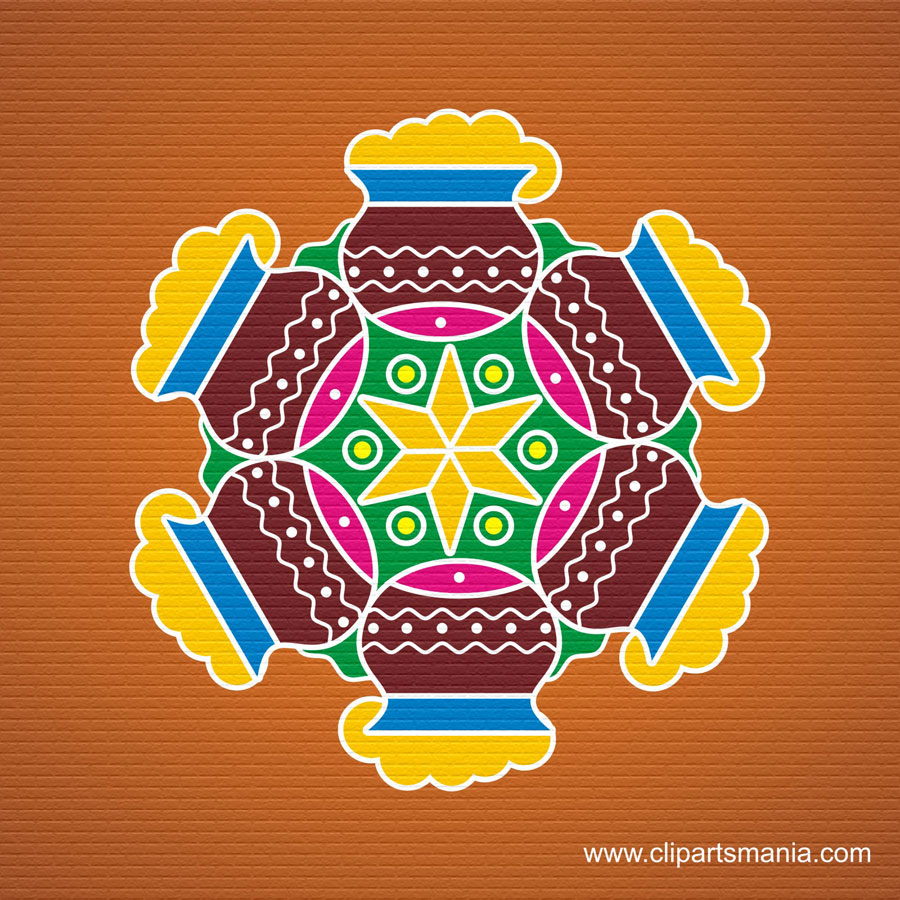 Pot Kolam For Pongal - HD Wallpaper 