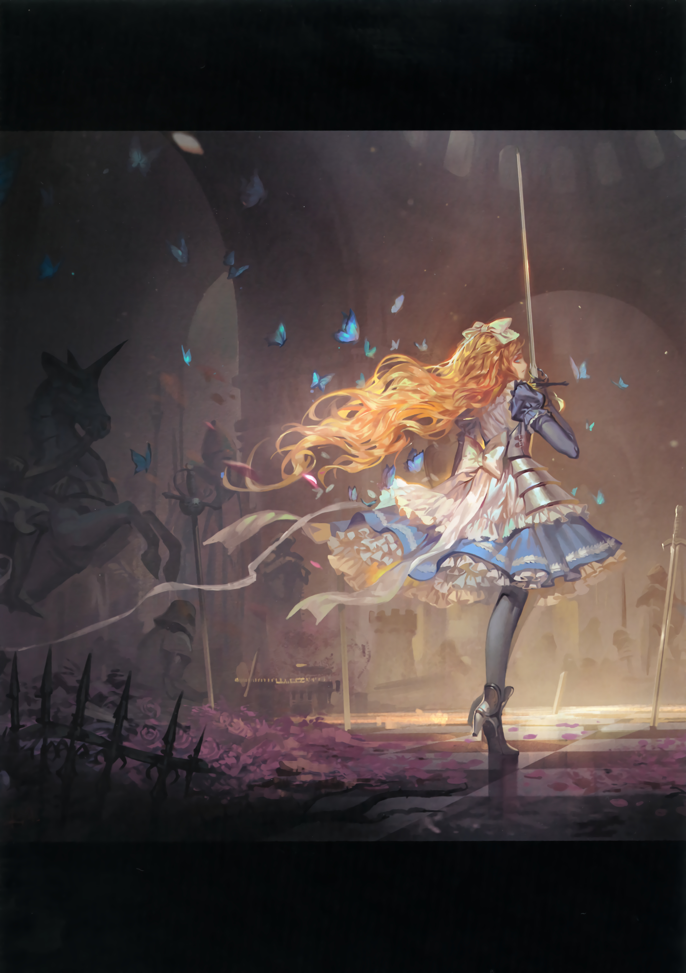 Alice And Wonderland Wallpaper - Dark Alice In Wonderland Anime - HD Wallpaper 