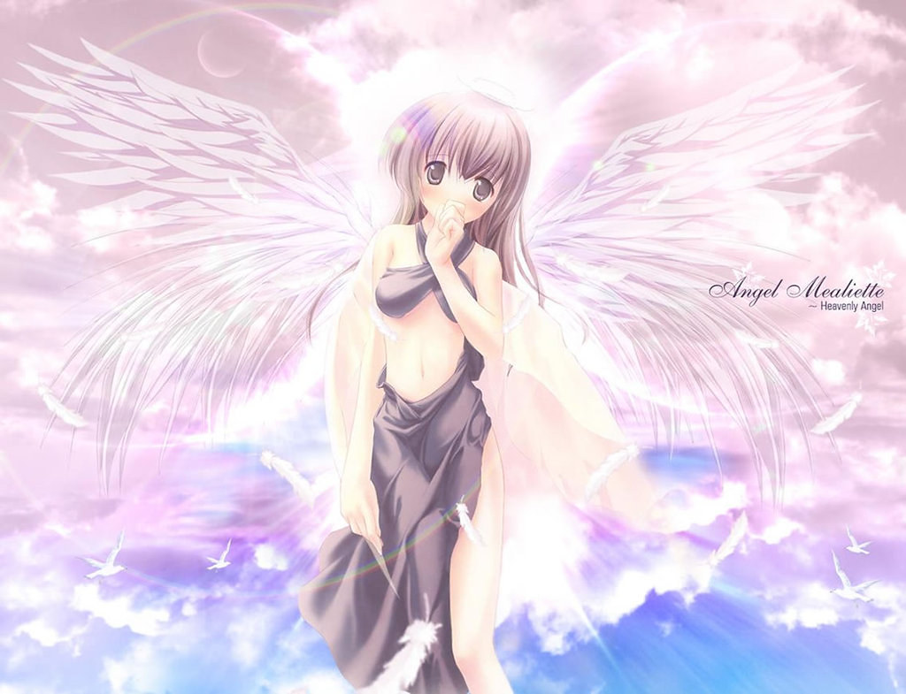 Sexy Female Anime Angel - HD Wallpaper 