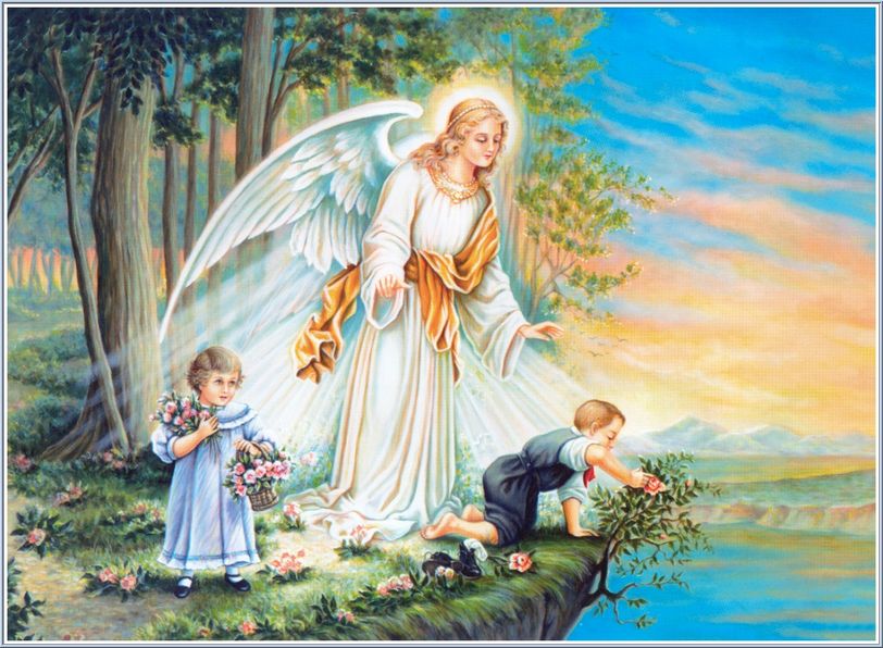 Top Backgrounds, - Angel Guardian - HD Wallpaper 