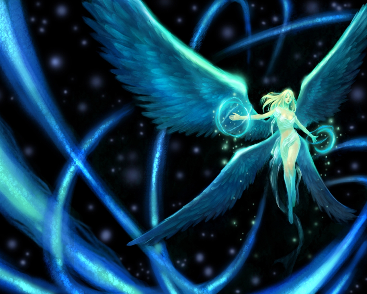 Anime 4 Winged Angel - HD Wallpaper 