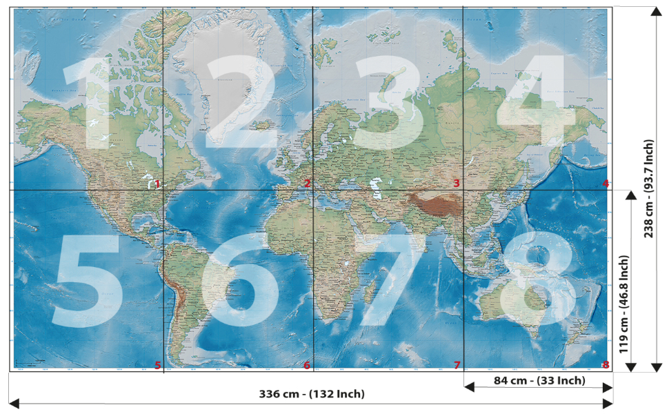 World Map - HD Wallpaper 