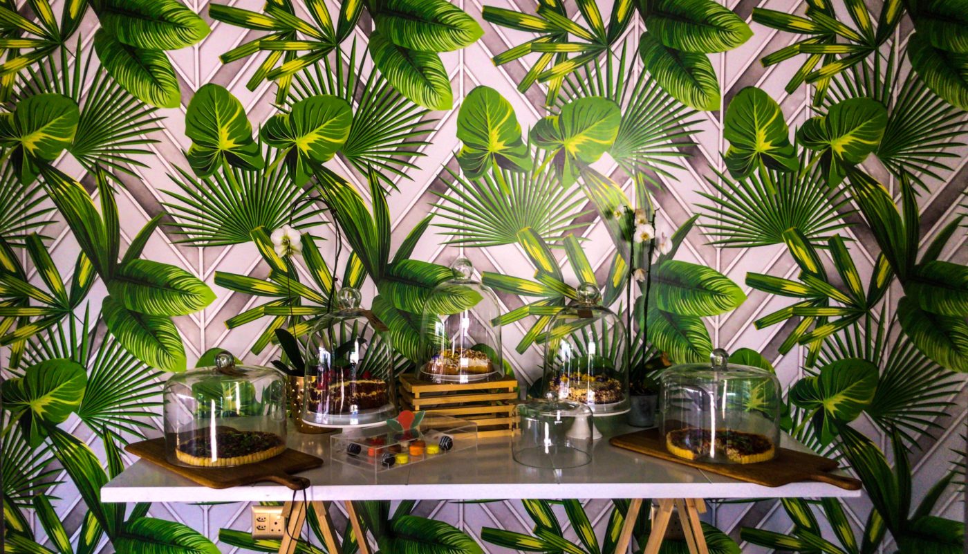 Interior Tree Tropical Design - HD Wallpaper 