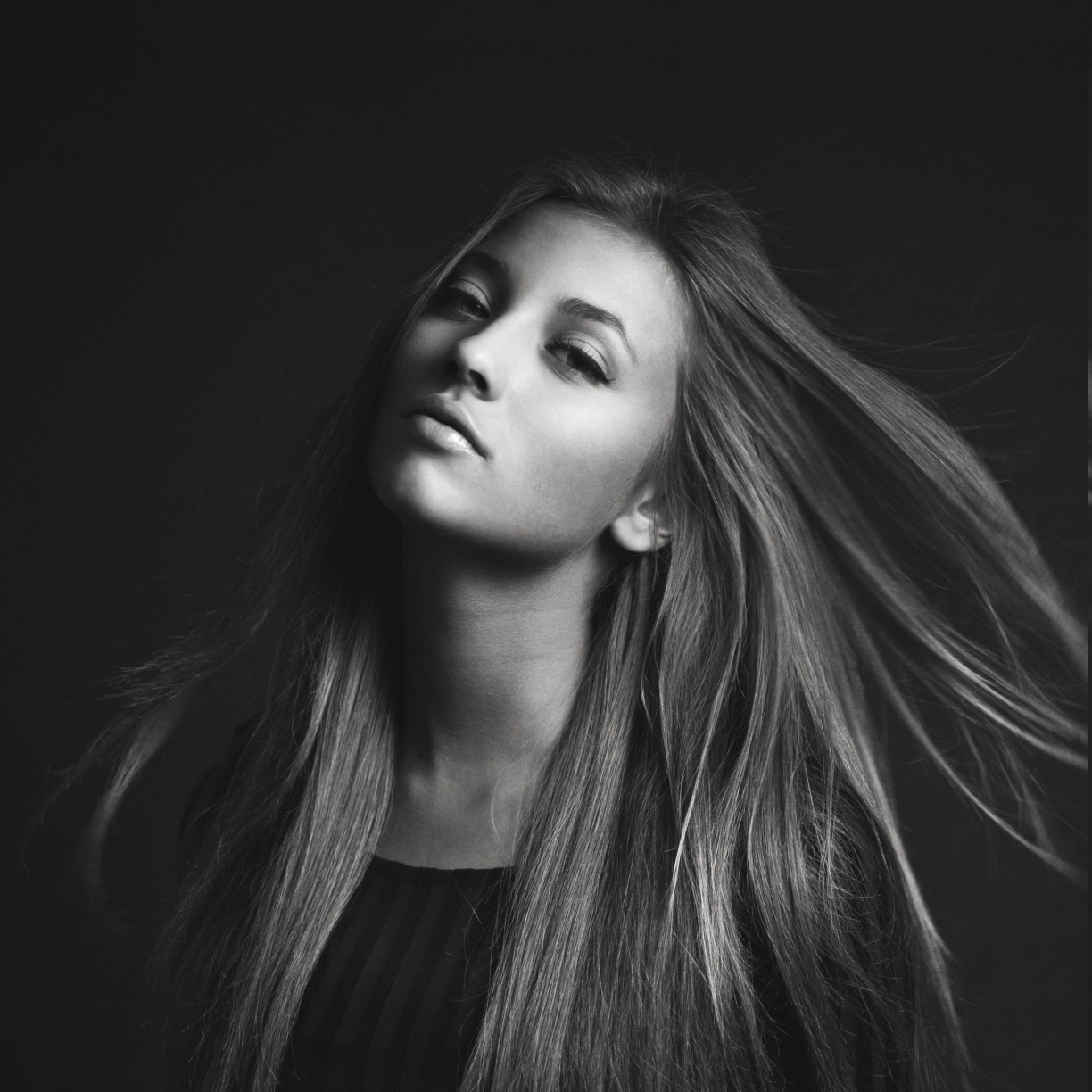 Celerity, Model, Alexis, Monochrome, Wallpaper - Girl - HD Wallpaper 