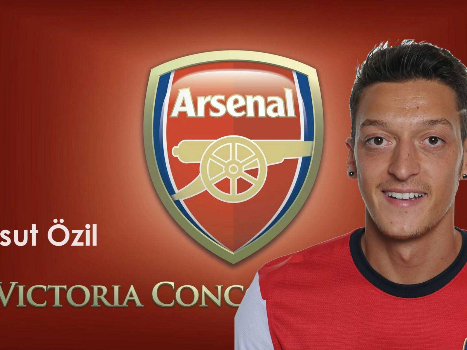 Mesut Ozil Wallpaper Arsenal Fc Slogan 1600x1200 Wallpaper Teahub Io