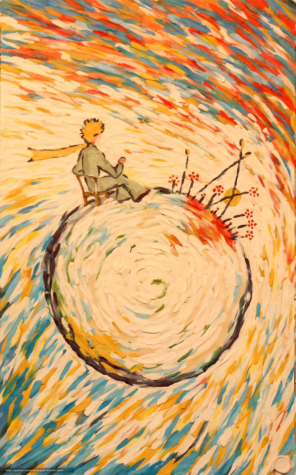 Download Wallpaper 44th Sunset, The Little Prince, - Creating The Painting - HD Wallpaper 