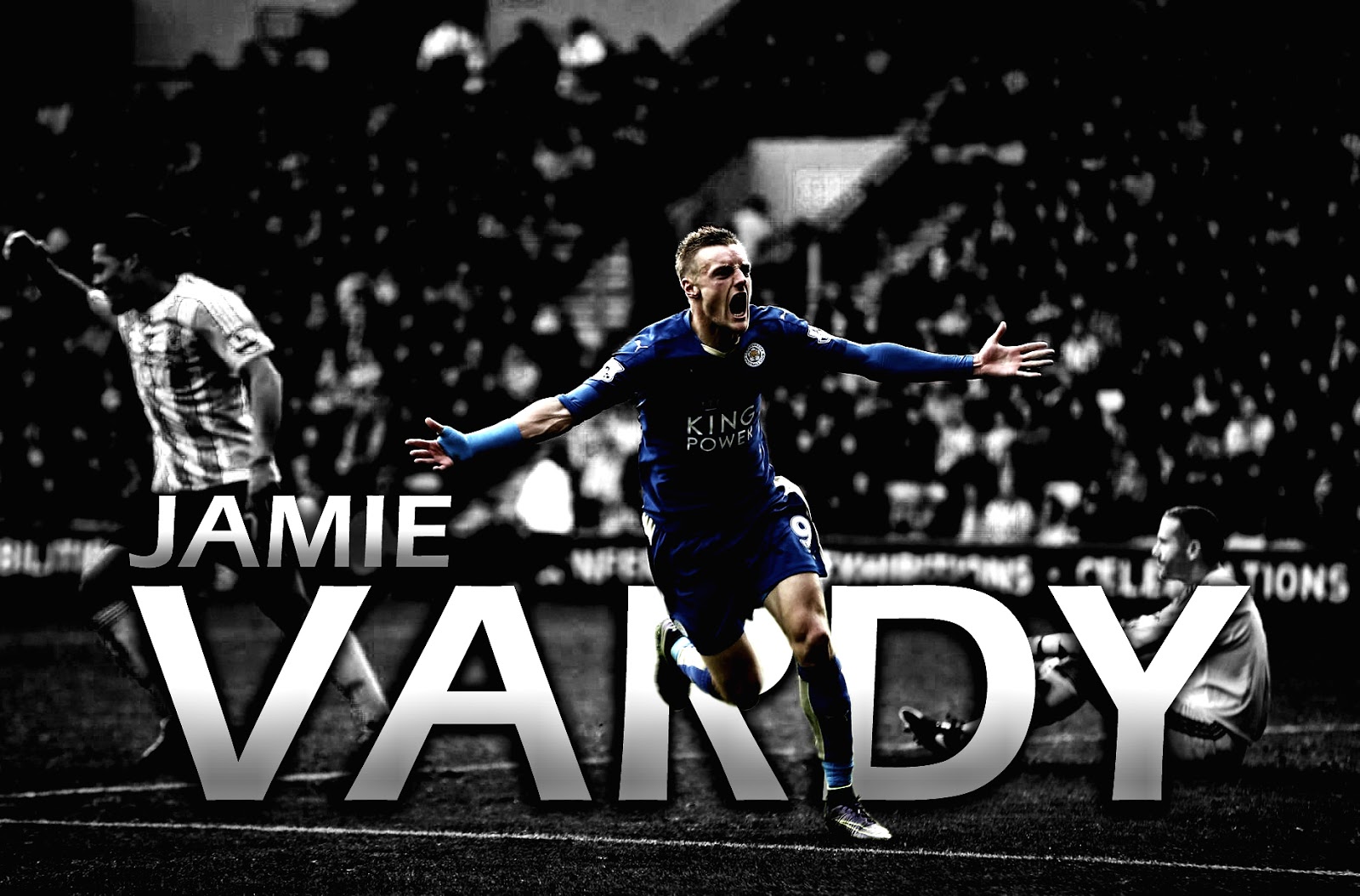 Leicester Fc Background With Jamie Vardy - HD Wallpaper 