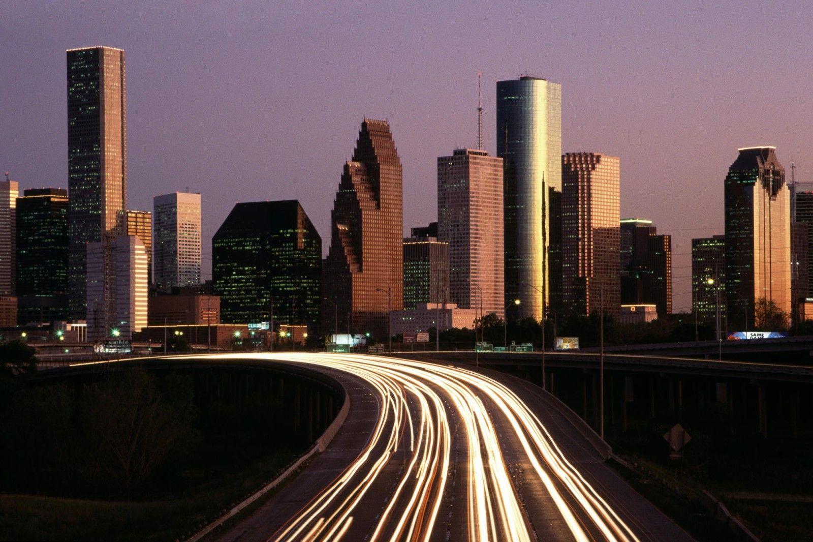 Houston Texas Skyline - HD Wallpaper 