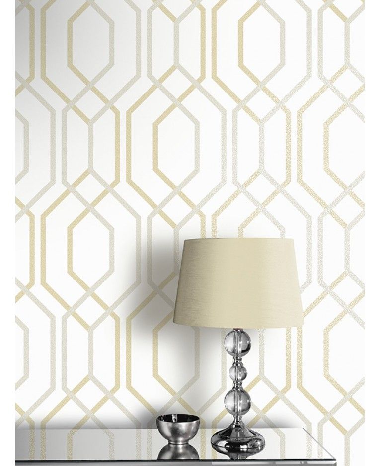 Feature Wall Gold Design - HD Wallpaper 