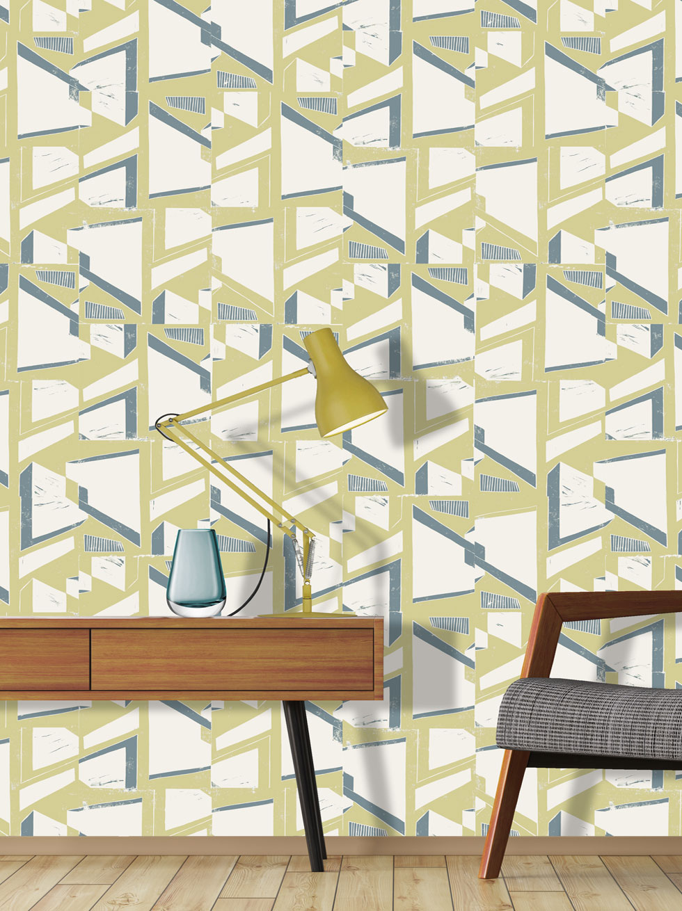 Shapes Ochre - Interior Design - HD Wallpaper 