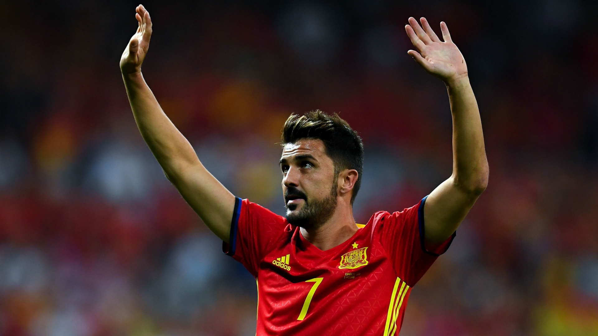 Spain And Barcelona Great David Villa Retiring At End - David Villa Spain 2017 - HD Wallpaper 