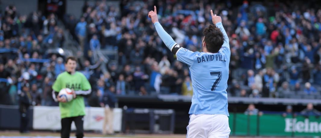 David Villa Scores Against New England - Player - HD Wallpaper 
