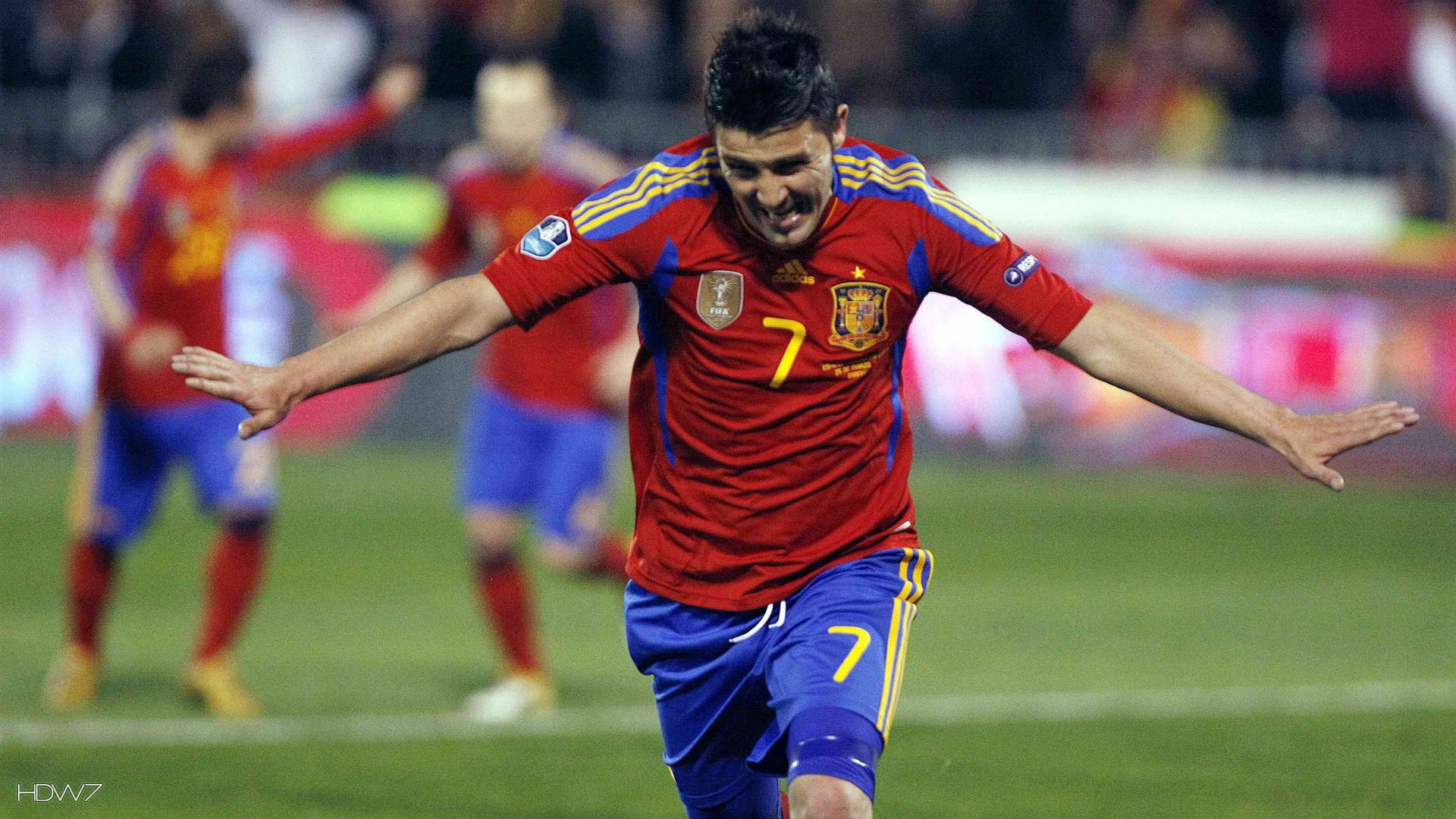 David Villa For Spain Euro 2012 Wallpaper - Fondos De Pantalla David Villa - HD Wallpaper 