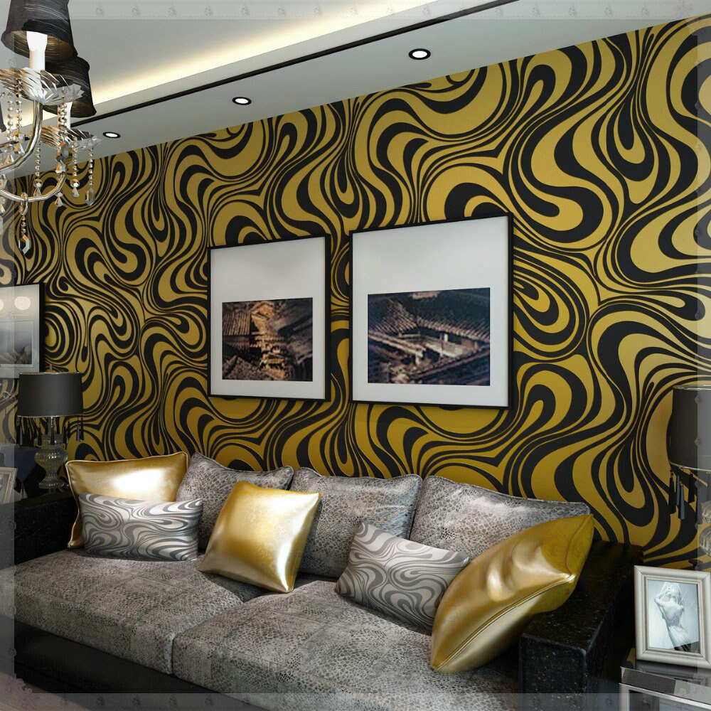 Black And Brown Swirl 3d - HD Wallpaper 