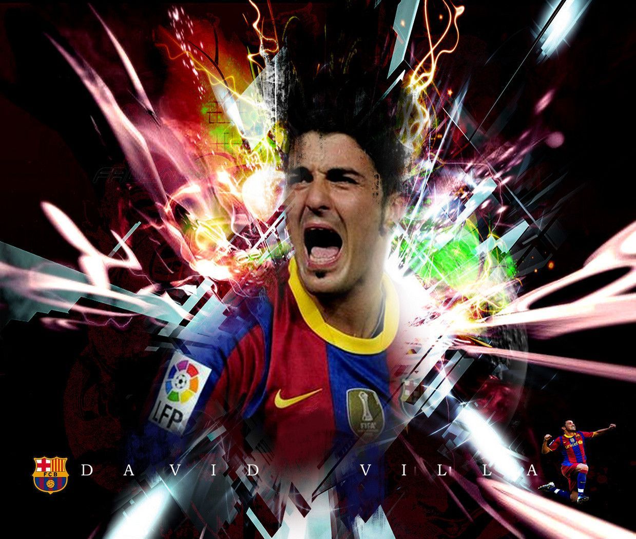 David Villa Picture By Luitpold Barca On Freshwall - David Villa 2011 - HD Wallpaper 