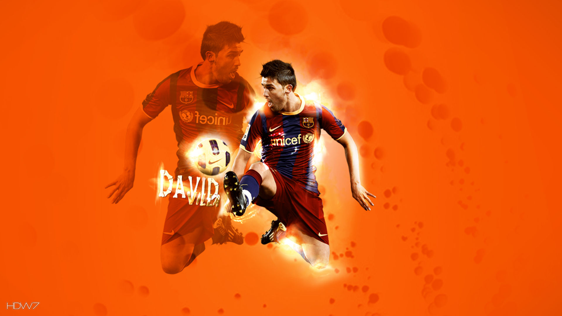 David Villa Orange Desktop Wallpaper - Illustration - HD Wallpaper 