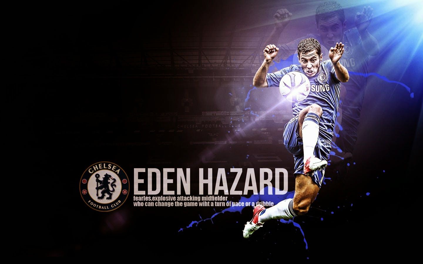 Chelsea Eden Hazard Poster Art - HD Wallpaper 