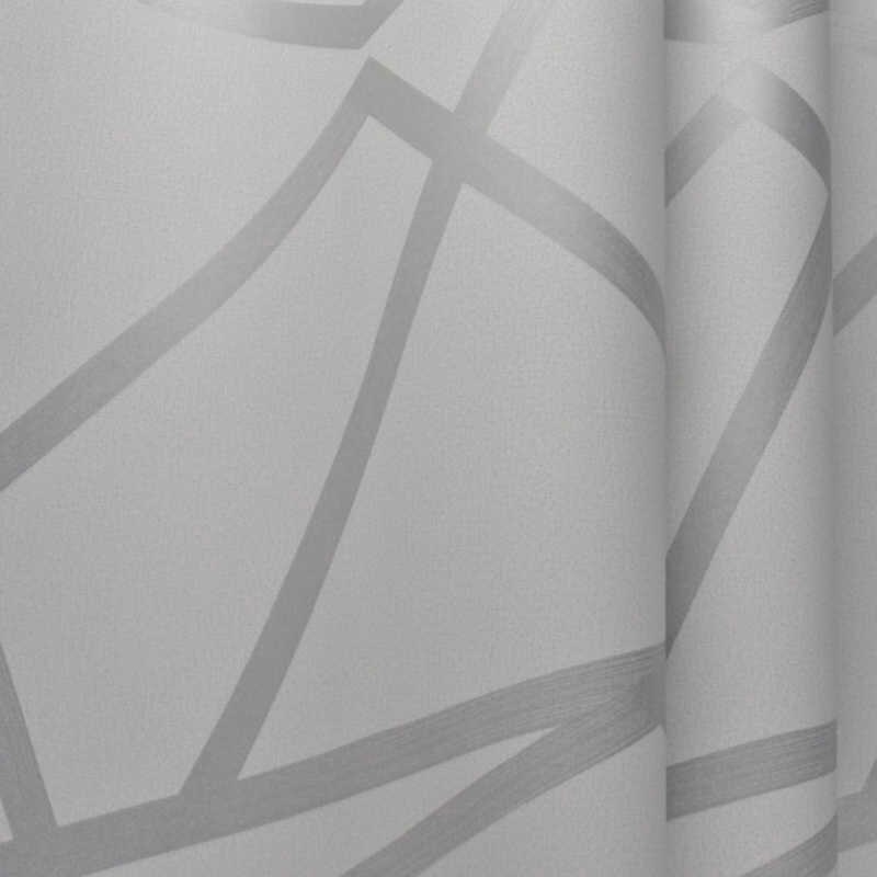 Grey Geometric Wallpaper For Living Room Bedroom Gray - Monochrome - HD Wallpaper 