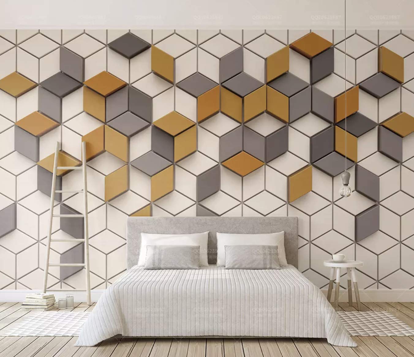 Geometric Abstract Mural - HD Wallpaper 