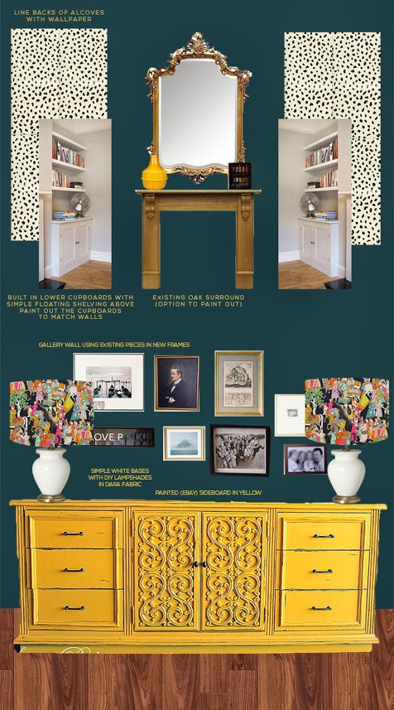 Teal And Mustard Wallpaper - Dark Teal And Yellow - HD Wallpaper 