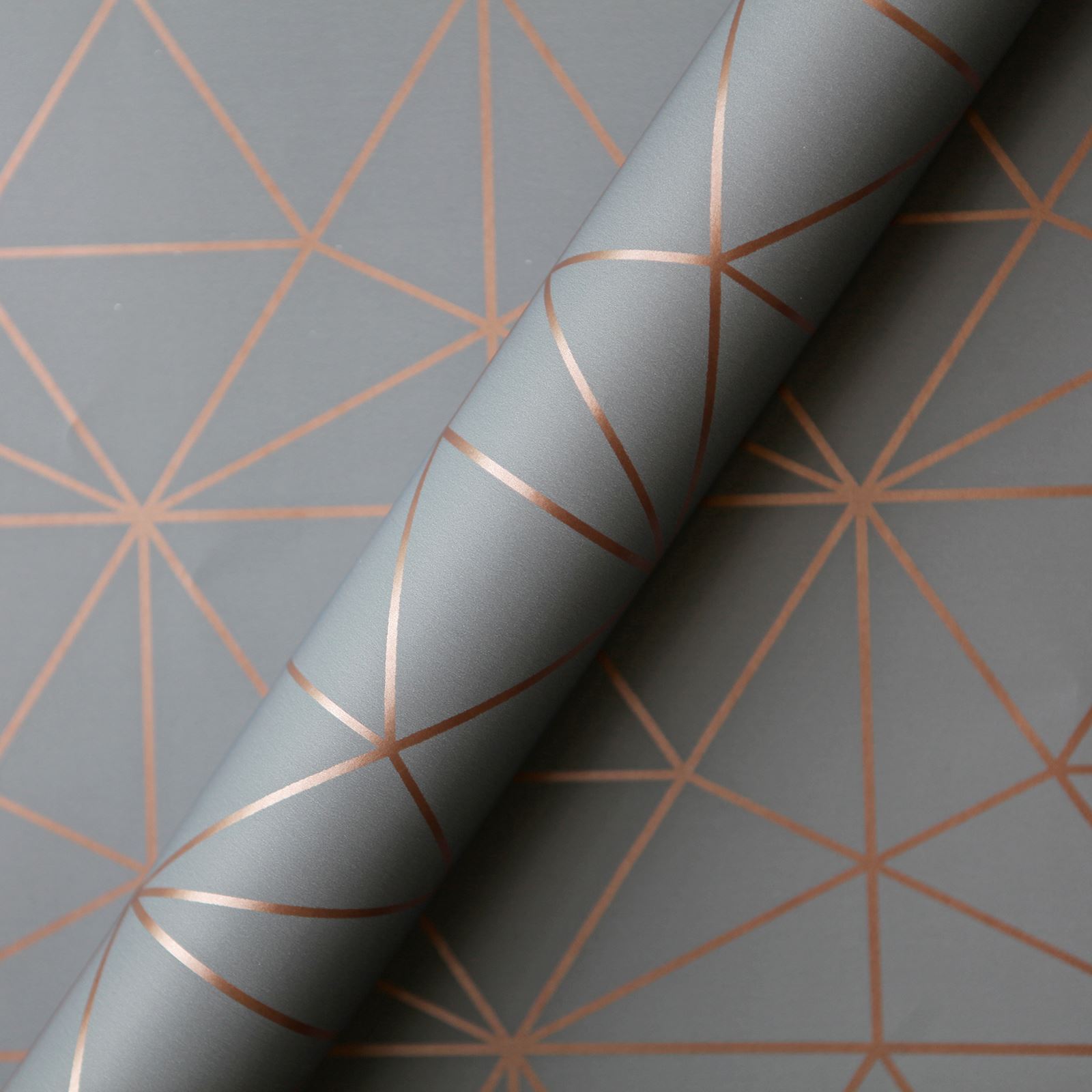 World Of Wallpaper Metro Prism Triangle Geometric Metallic - Metro Prism Geometric Triangle Rose - HD Wallpaper 