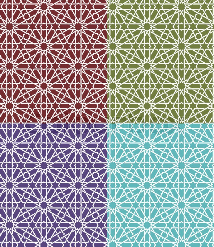 Islamic Vector Blue - HD Wallpaper 