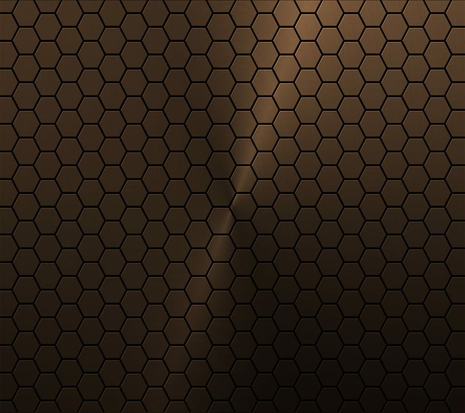 Copper, Honeycomb, Background, Vector, Copper Honeycomb, - Brown Honeycomb Background - HD Wallpaper 