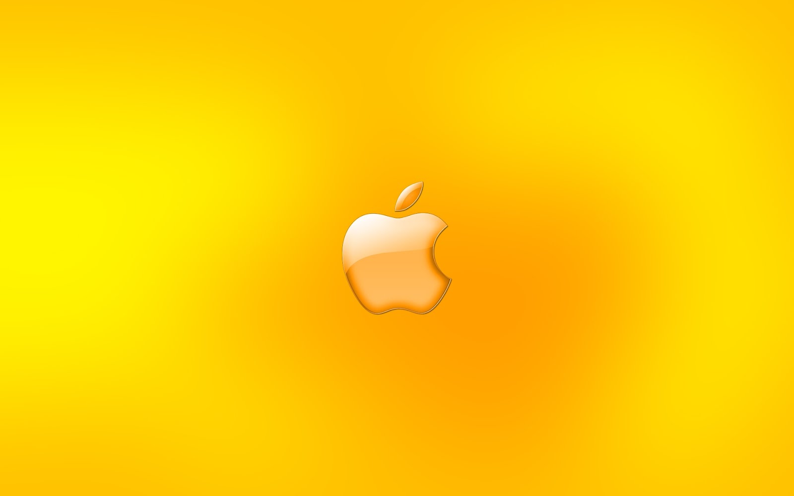 Cute Yellow Wallpaper Apple - HD Wallpaper 