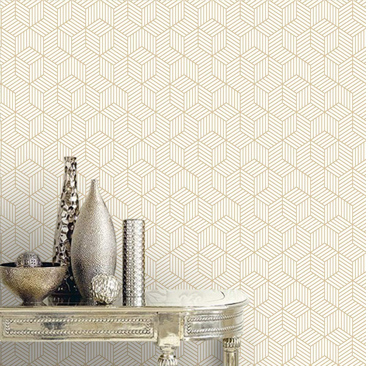 Light Golden Wall Paper Room - HD Wallpaper 