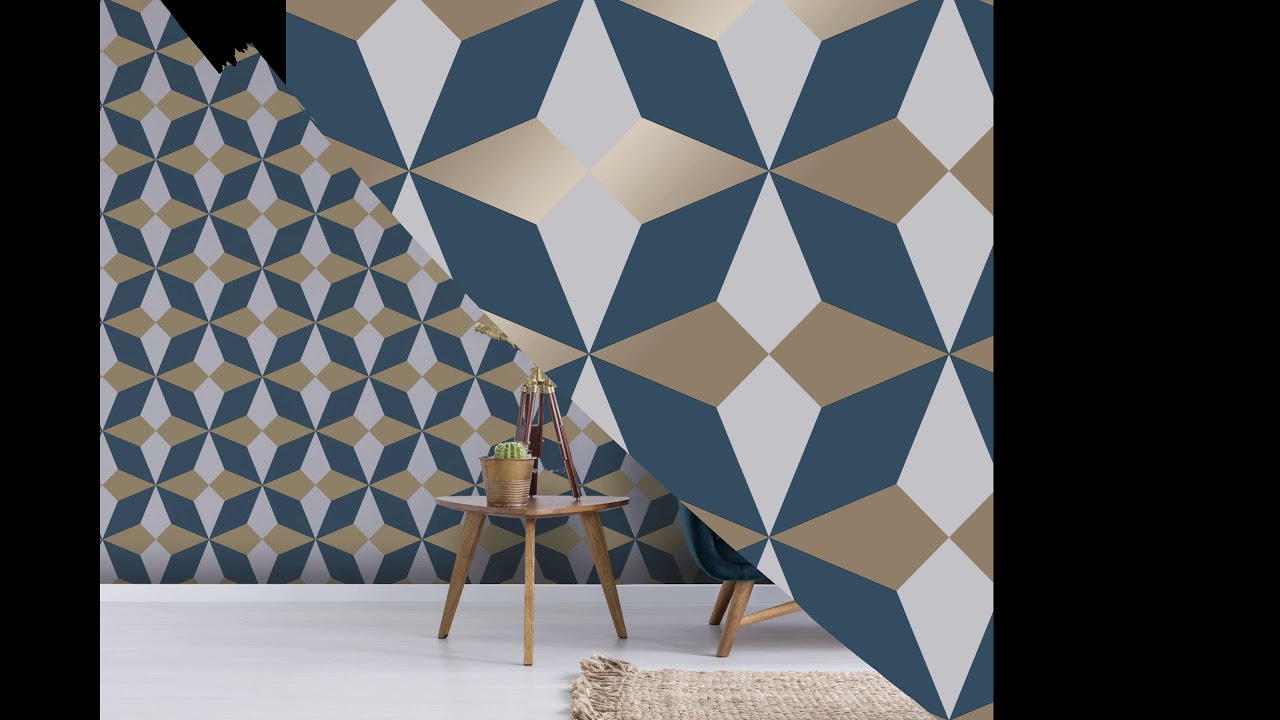 Papier Peint Moutarde Motif Marine - HD Wallpaper 