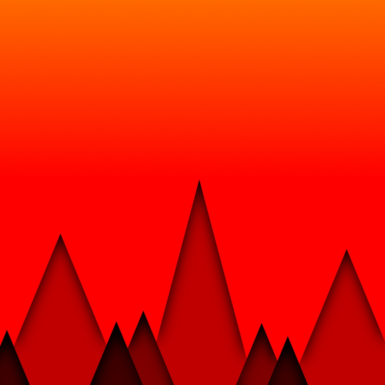 Wallpaper Triangles, Geometric, Red, Bright - Wallpaper - HD Wallpaper 