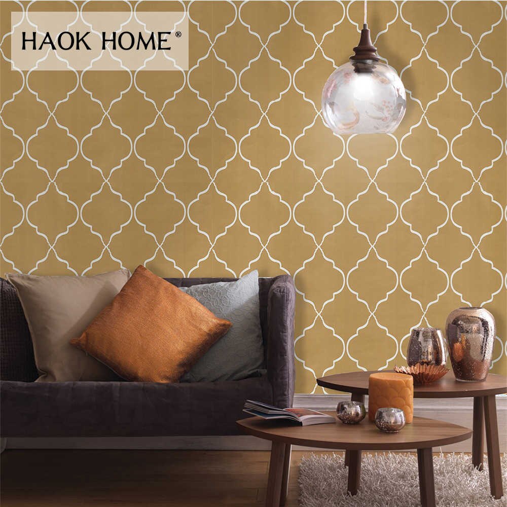 Haokhome Modern Geometric Wallpaper Peel And Stick - Wallpaper - HD Wallpaper 