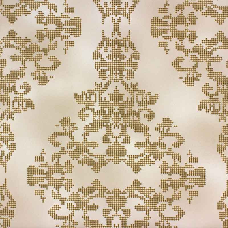 Diamond Dust 450453 Baroque Dots Cream Gold Glitter - 450453 - HD Wallpaper 