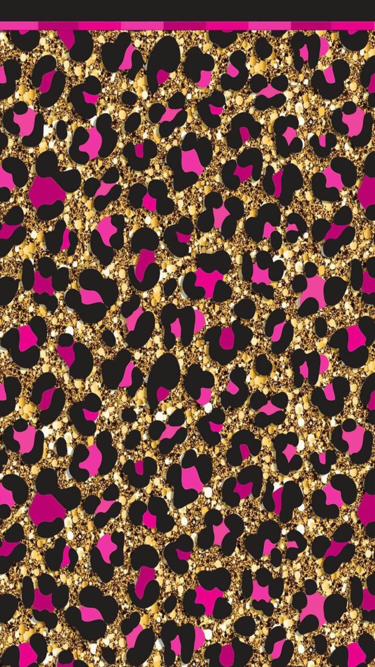 1242x2208, Leopard Print Bedroom, Animal Print Background, - Pink And Gold Leopard Print - HD Wallpaper 
