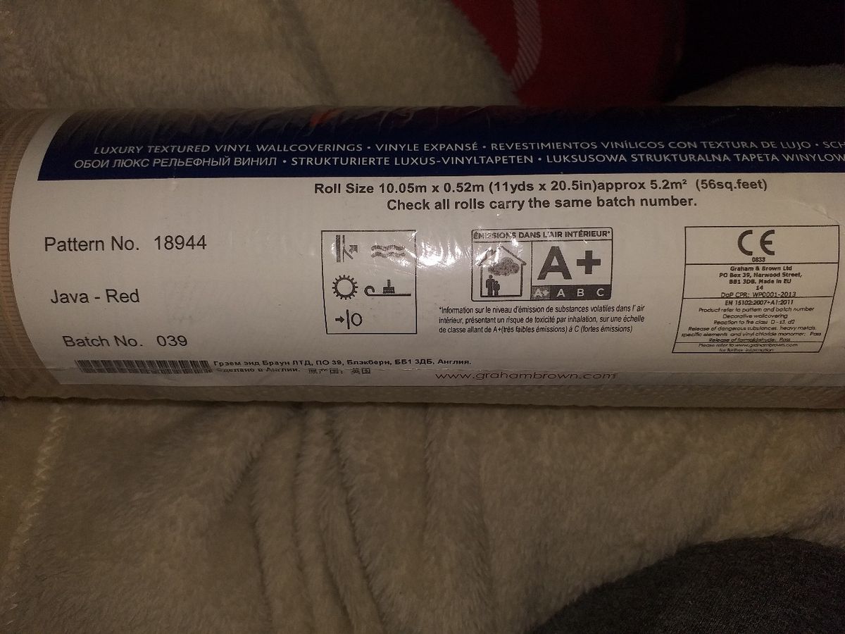 Red/ Cream/ Brown X3 Brand New Pick Up Only S35 - Label - HD Wallpaper 