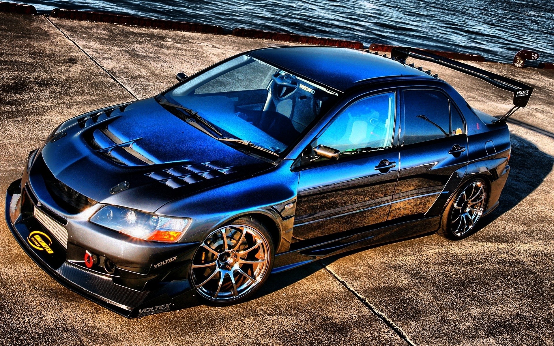 Blue Mitsubishi Lancer Wallpaper 
 Data-src /w/full/3/2/c/120317 - HD Wallpaper 