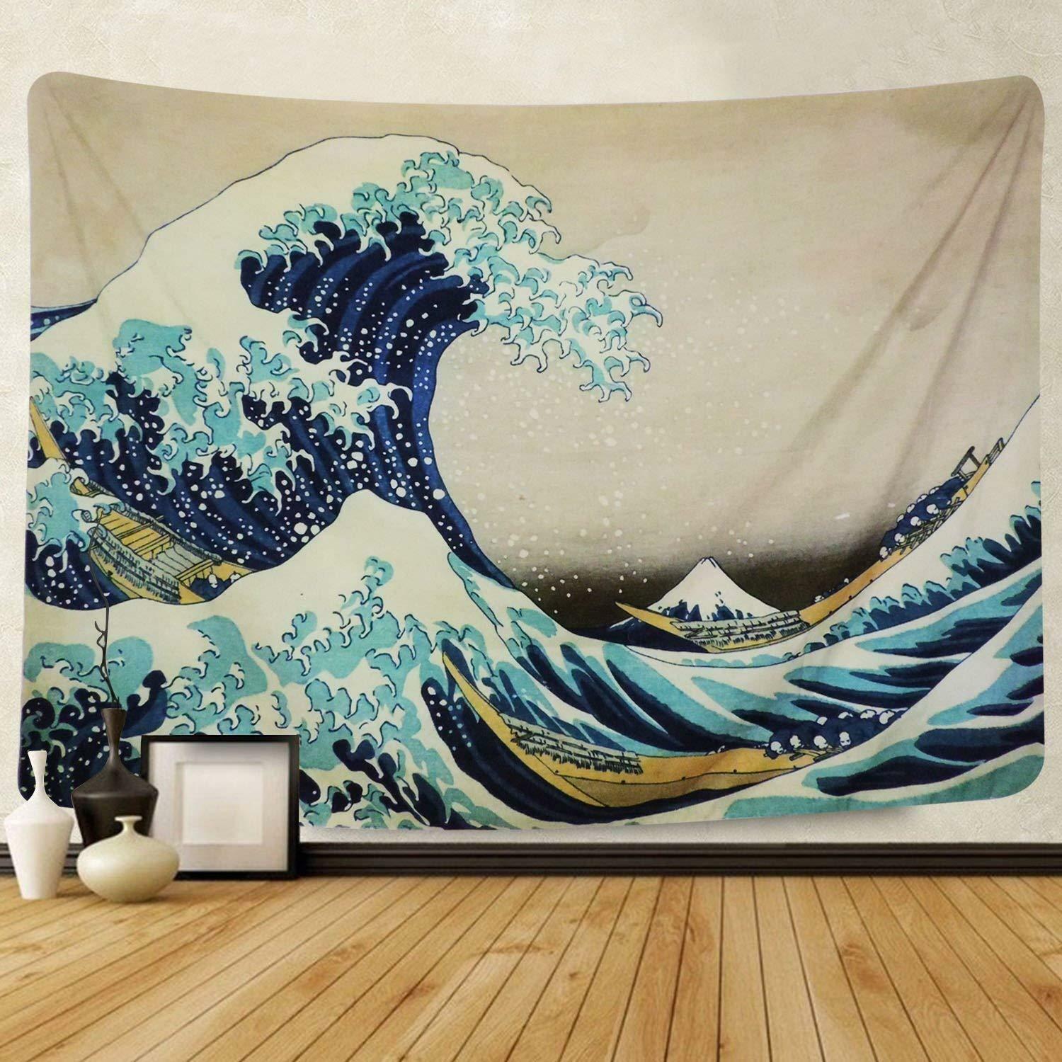 Hokusai Great Wave Off Kanagawa - HD Wallpaper 